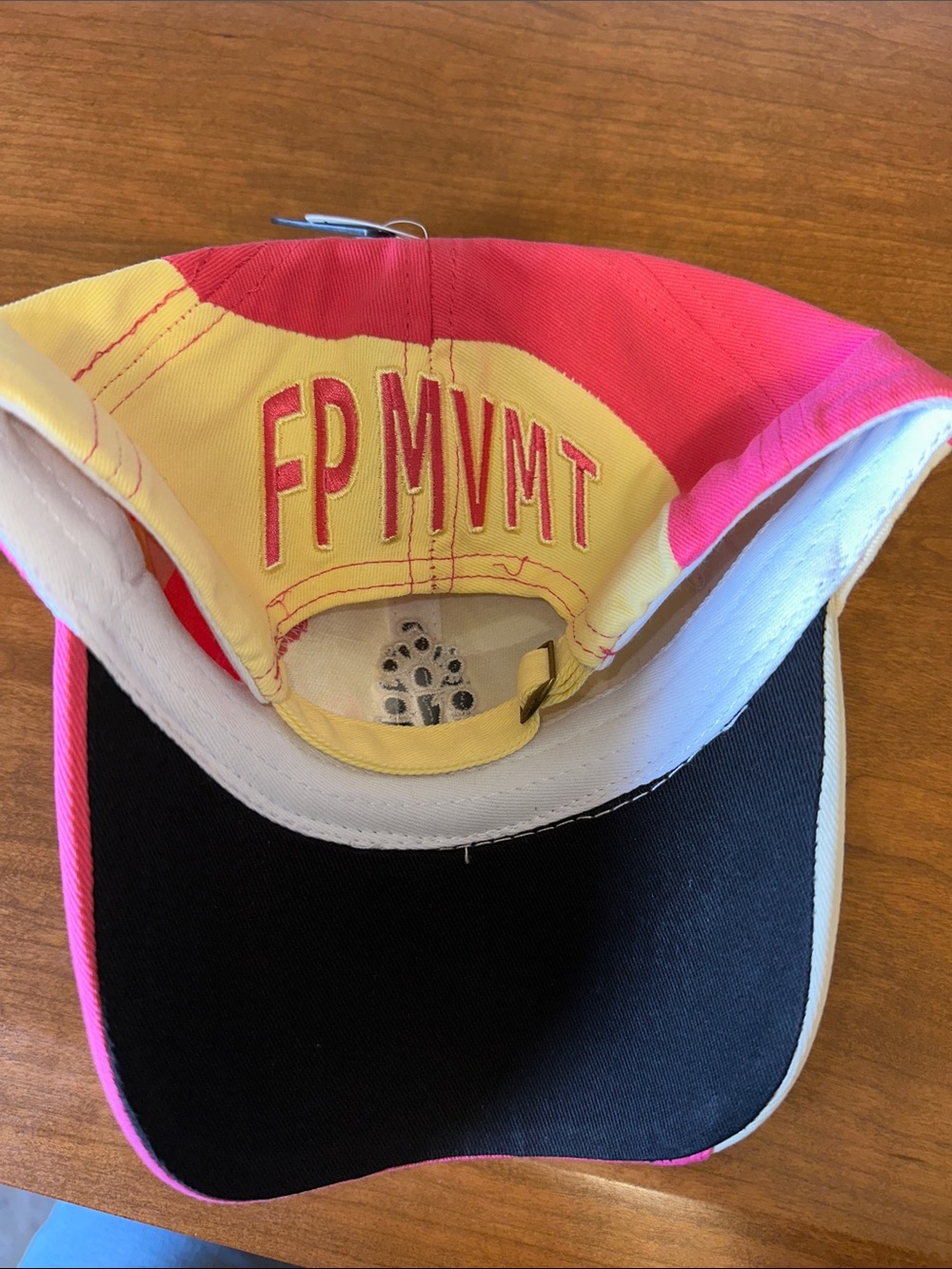 FP Movement Pink & Cream Rule The Court Baseball Cap with FP logo NWT - Picture 9 of 11